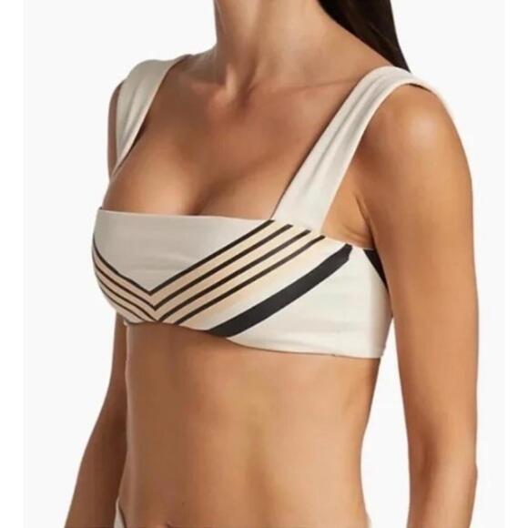 WeWoreWhat Other - NWT WeWoreWhat Bandeau Bra Top Bandana Stripes Gym Workout Yoga Pilates Size M